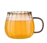 Generisch Tasse en Verre, 400 Ml Gobelet en Verre à Boire Multifonction, Nouveauté Tasse à Café pour Lait de Soja, Eau Soda, Café Chaud, Thé au Lait