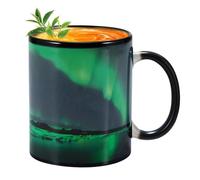 Generisch Tasse sensible qui change la chaleur, changeant de chaleur | Tasse ouverte | Tasse à café en céramique - Changement de couleur et design cool pour les filles, les hommes et les femmes