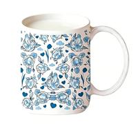 Generisch Tasses à café, 325 ml, motif floral, tasses à café en céramique | pour, père, anniversaire, Noël, bureau, cuisine