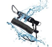 Generisch Tauch Lanyard - Laisse de sécurité pour appareil photo sous-marine - Extensible - Anti-perte - Avec fermeture rapide - En acier inoxydable - 10 x 8 x 3 cm