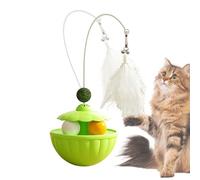Generisch Teaser pour chat interactif pour animaux de compagnie, de jeu robuste avec balles d' à chat et câble de mouvement flexible qui stimule l'instinct de chasse tout en stimulant