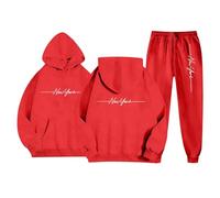 Generisch Tenue streetwear à capuche - Pull décontracté avec pantalon de jogging - Ensemble deux pièces confortable