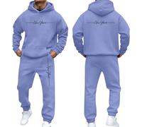 Generisch Tenue streetwear à capuche - Pull décontracté avec pantalon de jogging - Ensemble deux pièces confortable