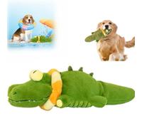 Generisch The Mellow Dog - Crocodile calmant - Jouet interactif pour chien - Remuement automatique de la queue - Doux et lavable - Jouet à mâcher pour chiens et chats (1 pièce)