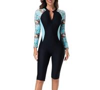 Generisch Toboggan aquatique grande femme 2025 nouveau maillot de bain protection solaire pour printemps et été avec fermeture éclair intégrée, protection solaire maillot de bain en néoprène pour