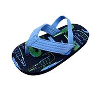 Generisch Tongs avec élastiques réglables pour garçons et filles - Chaussures en EVA - Sandales à lanières, bleu, 24 EU