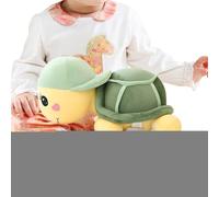 Generisch Tortue en peluche, avec figurine douce comme compagnon de voyage pour bébé et motif plage