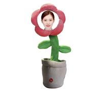 Generisch Tournesol parlant dansant personnalisé avec fonction d'enregistrement chante 50 chansons pour une fête d'anniversaire amusante (36 x 15 cm)