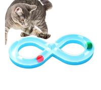 Generisch Train à billes interactif en forme de huit avec balle pour chat | Jouets actifs pour chat pour la maison, le salon, l'entrée, le coin d'appartement, la zone de jeu