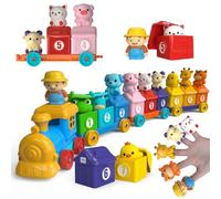 Generisch Train pour - Assortiment des couleurs et jeux éducatifs interactifs, jeu de train pour , jeu sensoriel, éducation pédagogique, cadeau de fête d'anniversaire et