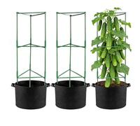 Generisch Treillis à tomates pour plantes de jardin avec pots de culture | Aide à l'escalade réglable pour fleurs, légumes et treillis pour jardin, balcon, terrasse et intérieur pour tomates