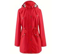 Generisch Trench coat pour femme - Veste de pluie à capuche - Veste de transition - Veste d'extérieur à capuche - Veste d'extérieur pour femme - Automne et hiver - Trench - Manteau d'escalade à porter