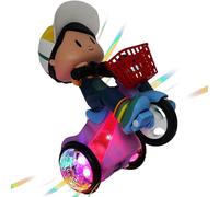 Generisch Tricycle Cascadeur - ABS - Tricycle électrique - Véhicule de Moto de Dessin animé - Rotation à 360 ° - Jeu Musical Dynamique pour d'âge préscolaire - pour Les d'âge