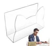 Generisch Trieur de documents de bureau, organiseur de fichiers en acrylique, 15 x 5,5 x 10 cm, porte-courriers, fichiers pour dossiers, livres, organisateur de bureau, étagère de rangement