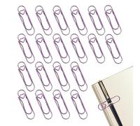 Generisch Trombones de bureau - Accessoires de papeterie en forme de cœur - Clips à crayons en métal pour carnet de notes, pour l'école, la salle de classe, les voyages, les trajets, les agendas, les