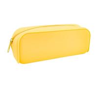 Generisch Trousse à crayons en silicone - Fermeture éclair souple et flexible - Porte-stylo - Sac de papeterie portable - Multi-usage - Organisateur de citoyens pour l'école, le bureau, les voyages et