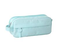 Generisch Trousse à Crayons | Organiseur Double Couche avec poignée de Transport, Grande Trousse en Tissu Oxford | pour Adolescents Femmes Hommes école collège Voyage, Lac Bleu, Voir