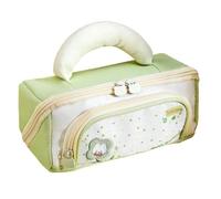 Generisch Trousse à crayons pour fille avec 9 compartiments, grand volume et souple, vert clair, Siehe Beschreibung, Voir description