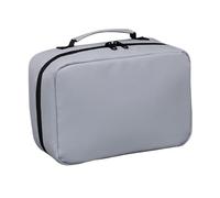 Generisch Trousse de maquillage de voyage - Lavable en machine - Grande capacité - Pour petit ami, mari, voyageur, adolescent, nettoyant pour le visage, lotion, rasi, gris, Siehe Beschreibung, Voir
