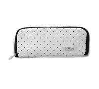 Generisch Trousse Oxford noire | Trousse à crayons de grande capacité à 3 | Tissu Oxford durable, design de rangement lisse multicouche, imprimé ludique, pour adolescents, étudiants et bureau