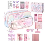 Generisch Trousse Papillons - Plus Pratique et élégante avec Fermeture éclair pour l'école, Le Bureau, Les Voyages, l'organisation, Les nécessités, Le Journal |, étudiants, Filles