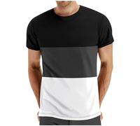 Generisch Tshirt Homme T-Shirts à Manches Courtes Teeshirt Running Bambou pour Hommes T-Shirt Leger T Shirt Travail Course à Manches Courtes Fin Cut Tee Shirt Pyjama Homme Gris foncé XL