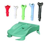 Generisch Turf Thé pour gazon artificiel, avec ensembles de thé prédécoupés, simulateur de golf, base pliable pour l'extérieur, l'intérieur et l'hiver ainsi que pour la conduite (vert)