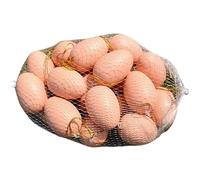 Generisch Œufs colorés peints avec motifs, œufs de canard, œufs d'oie, coquilles d'œufs pour enfants, faits à la main, en forme d'œuf, décorations, bricolage pour 3 à 6 (taille C, taille unique)