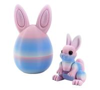 Generisch Œufs de Pâques imprimés en 3D avec lapin à l'intérieur, œufs de lapin de 15 cm comme garniture de panier de Pâques, cadeaux pour adultes, figurines d'animaux imprimées en 3D comme décoration