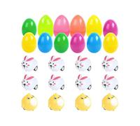 Generisch Œufs de Pâques remplis - Véhicules amusants lapins de Pâques - Jouet à tirer - Pour les à la chasse aux œufs de Pâques, comme sac surprise, boîte au trésor, prix de classe, pour fête
