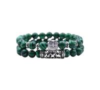 Generisch Uhren Mit Lederarmband Herren Naturstein-Armband, Naturstein-Perlenarmband, Vulkangestein, Roter Stift E, vielseitiges Paar-Armband Organizer Für Schmuckkästchen, Einheitsgröße, Acrylique