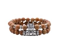 Generisch Uhren Mit Lederarmband Herren Naturstein-Armband, Naturstein-Perlenarmband, Vulkangestein, Roter Stift E, vielseitiges Paar-Armband Organizer Für Schmuckkästchen, Einheitsgröße, Acrylique