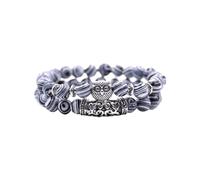 Generisch Uhren Mit Lederarmband Herren Naturstein-Armband, Naturstein-Perlenarmband, Vulkangestein, Roter Stift E, vielseitiges Paar-Armband Organizer Für Schmuckkästchen, Einheitsgröße, Acrylique