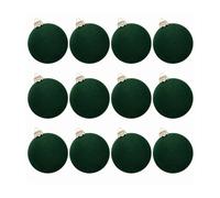 Generisch Un lot de 12 autocollants magnifiquement floqués et incassables, parfaits pour l'intérieur et l'extérieur, parfaits pour les arbres, les murs et les décorations de fête. (vert, 24 x 18 cm)