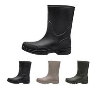 Generisch Unisex-Erwachsene Gummistiefe，Halbhohe Regenstiefel，Rutschfesten Wasserdicht Gummischuhe，Mit Dicker Sohle Arbeitsstiefel，Bequem Atmungsaktiv Gartenstiefel，Geeignet Regentag Rutschiger Boden