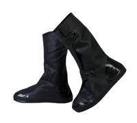 Generisch Unisexe Chaussure Voyage Slip Pluie Couvre Neige Bottes Imperméables Chaussures Réutilisables Couvre-chaussures Silicone Chaussures Enfants, Noir , 3xl