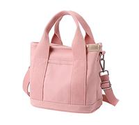 Generisch Unisexe - Grande capacité, tendance, portable, sac à bandoulière, pantalon de sport court pour femme avec poches, Rose, Taille unique