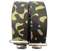 Generisch US ARMY ST-042 Bretelles vertes CamouFLAGE au design militaire militaire américain 35 mm de large en forme de H avec 4 clips extra forts Austria/US Army Vert, vert, Taille Unique