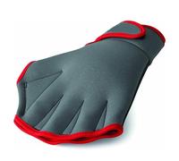 Generisch US Gants de natation Fit Gants d'entraînement de natation Gants de fitness Gants d'entraînement de résistance à l'eau pour la natation plongée avec dragonne Halloween Bijou de tête (Gris, M)