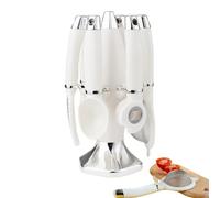 Generisch Ustensiles de cuisine, ensemble d'accessoires de cuisine avec support de rangement, passoire, éplucheur, fouet, décapsuleur, pour repas festifs, pâtisserie, fêtes de famille