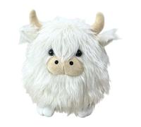 Generisch Vache en peluche, 20 cm, doudou mignon et doux à câliner, peluche vache à poils longs, pour et adultes, comme décoration pour la maison, la chambre d'enfant, le canapé, les étagères