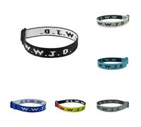 Generisch Valentin Bracelet Lune Plusieurs Bijoux Webbing Unisex Bracelet Adjustable Bracelet Inoxydable (BK1*1+A*1+B*1+Blue*1+C*1+Coffee*1+BK2*1, 黑色-提花+白+灰-提花+天蓝-提花+宝蓝色-提花+渐变色1-提花+咖啡色-提花（新增色）+黑色印花)