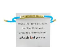 Generisch Valentin Noir Précieuses Mamie Phrases Anneaux à la main, avec lettres réglables, corde d', sans décoloration Bracelet Perlé Acier Mm Classique Bracelet (J, One Size)