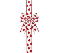 Generisch Valentins Nœud 200 cm en forme de cœur romantique | Grand nœud décoratif saisonnier pour fête, cuisine, placard, porte, bureau, appartement, restaurant, hôtel,