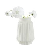 Generisch Vases pour | Vase à fleurs séchées nordique minimaliste de 4,84 pouces - Ferme Maison Décoration rustique pour bibliothèque, cheminée à manteau, table, pièces centrales et bureau, Blanc