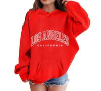 Generisch Ventre Nu Sweatshirt Filles Garçons Sweat à Capuche Manches Longues Doux Sweatshirt Graphique Sweat à Capuche Enfants Mignon Pull Haut Vêtements pour Filles Pull Alien, rouge, 11-12Years