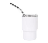 Generisch verres à liqueur - 90 ml - Verres à shot à sublimation avec paille - Bouteilles en acier inoxydable pour boissons chaudes et froides comme accessoire de fête pour les fêtes et