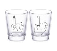 Generisch Verres à vin - Verres à vin de marié - Bague de mariage - Style de doigt - Verres à alcool - Ensemble artistique de whisky de collection avec distorsion de réception des familles de