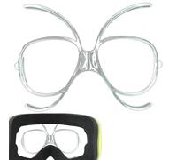 Generisch Verres de ski avec insert RX - Adaptateur transparent - Support intérieur flexible et flexible pour lunettes de snowboard, moto, équitation professionnelle, ski, sport, sport