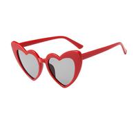Generisch Verres en forme de cœur - Tons tendance tendance - Lunettes transparentes mignonnes - Lunettes de soleil audacieuses UV - Accessoires de fête pop - Vue accrocheuse sur les célébrations